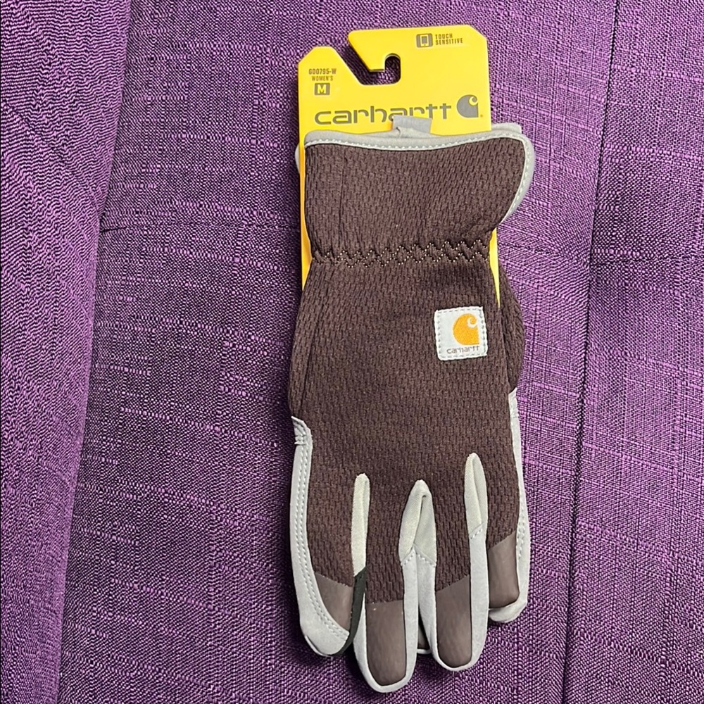 Carhartt brown and Gray Touchscreen work Gloves